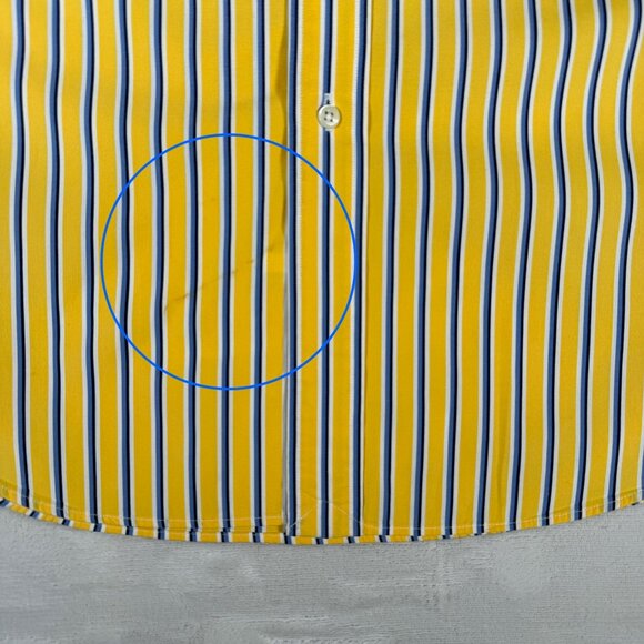 Ralph Lauren Shirt Men Size XL Long Sleeve Classic Fit Stripe 100% Cotton GUC - Picture 5 of 13